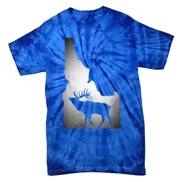 Idaho Elk Hunting Gift Tie-Dye T-Shirt