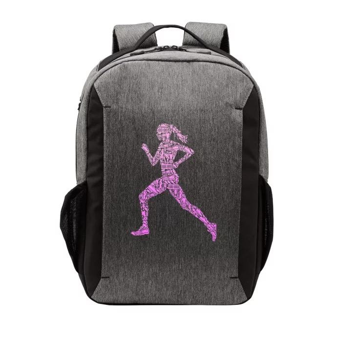 I Eat Hills For Breakfast Trail Running Vector Backpack