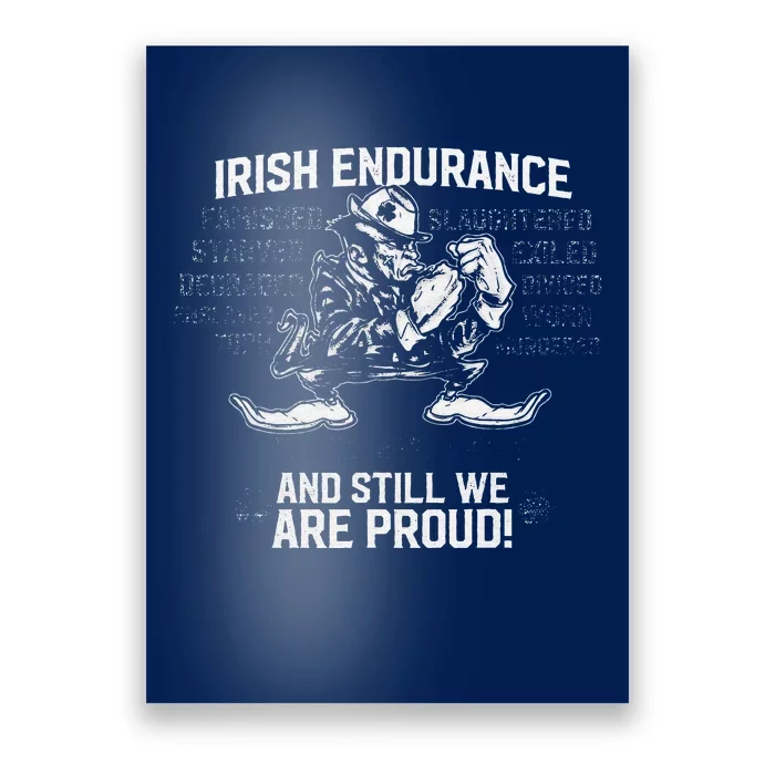 Irish Endurance Irish American Pride Saint Patrick's Day Poster