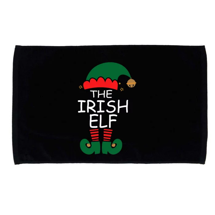 Irish Elf Matching Group Funny Family Christmas Squad Xmas Gift Microfiber Hand Towel