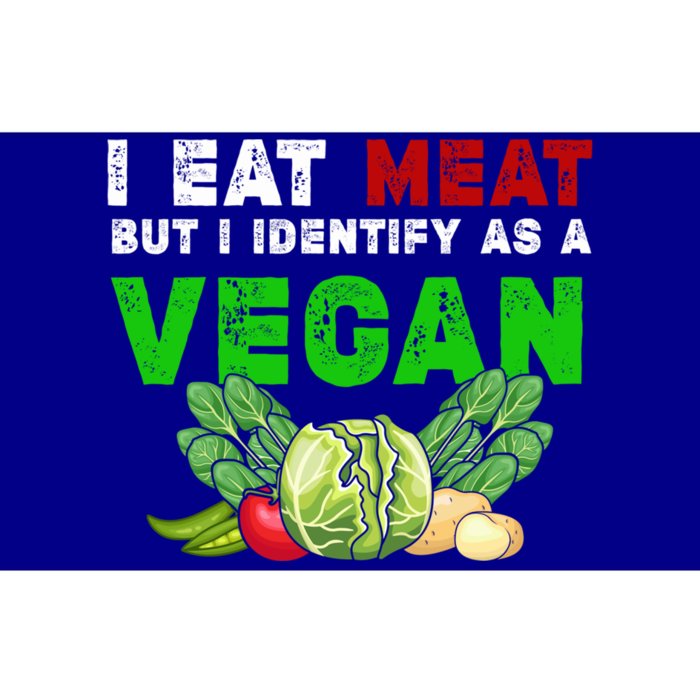 I Eat Meat But I Identify As A Vegan I Eat Meat Cute Gift Bumper Sticker