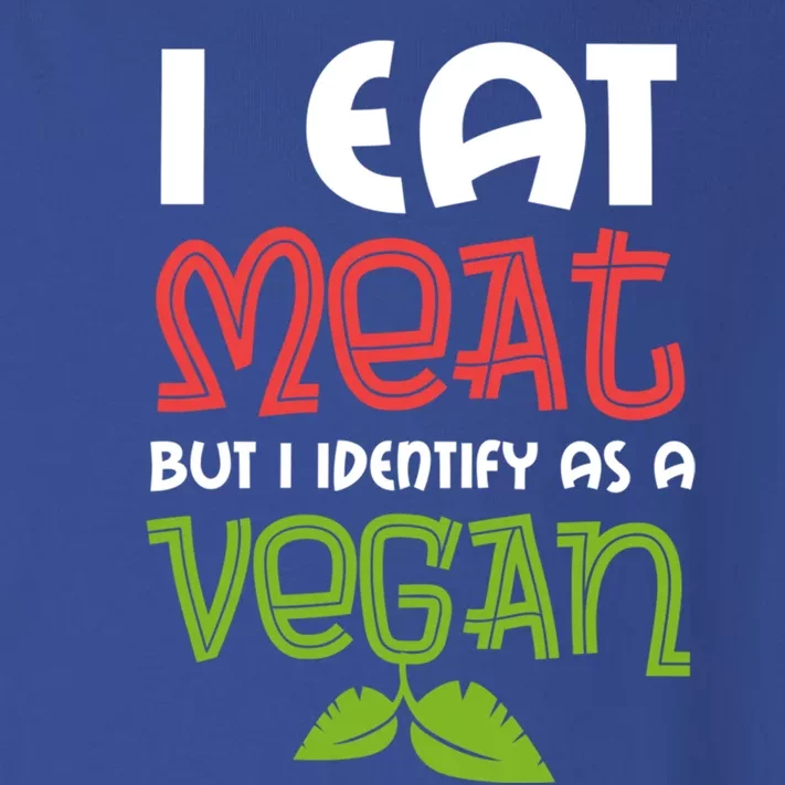 I Eat Meat But I Identify As A Vegan Saying For The Barbecue Meaningful Gift Toddler Long Sleeve Shirt