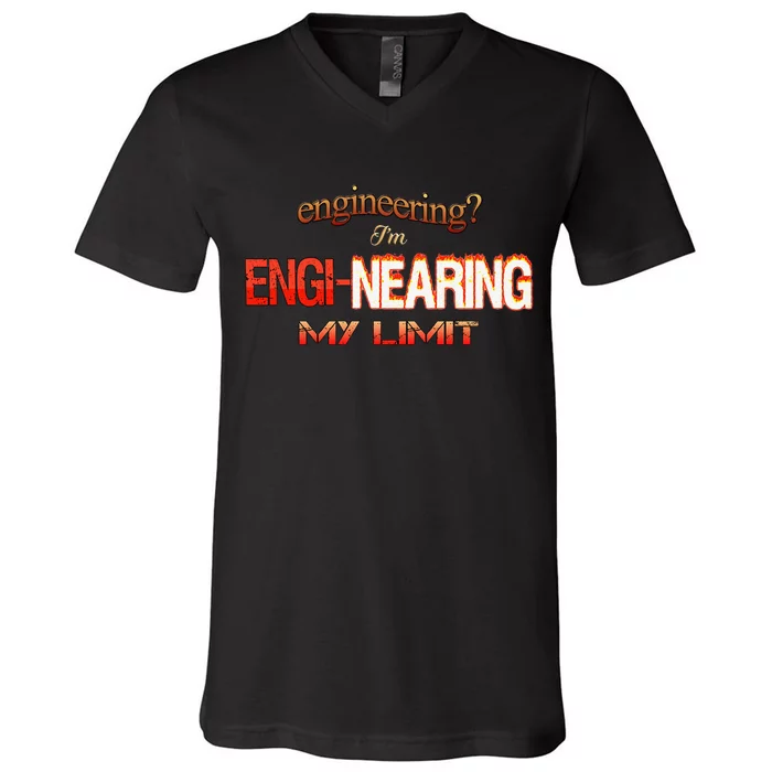 Im Enginearing My Limit Engineering V-Neck T-Shirt