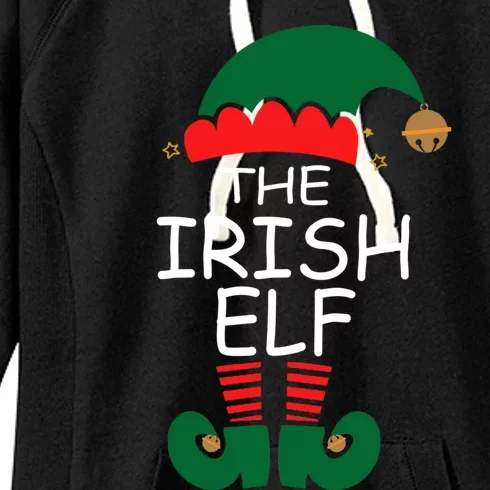 Irish Elf Matching Group Funny Family Christmas Squad Xmas Great Gift Women's Fleece Hoodie