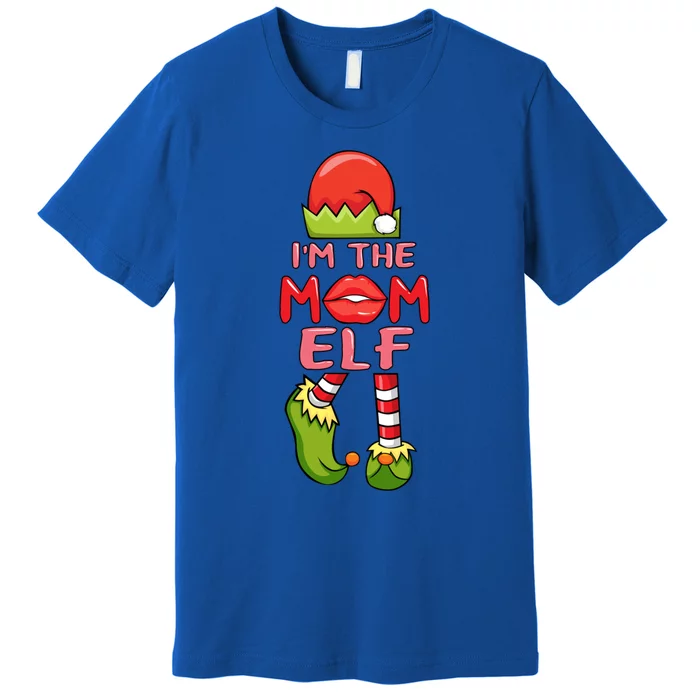 Im Elf Mommy Christmas Mom Elf Costume Mother Santa Elves Cute Gift Premium T-Shirt