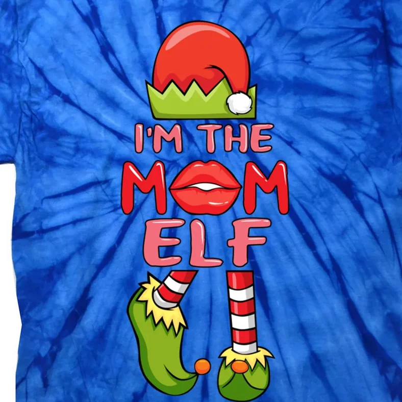 Im Elf Mommy Christmas Mom Elf Costume Mother Santa Elves Cute Gift Tie-Dye T-Shirt