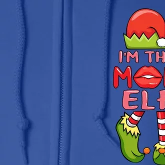 Im Elf Mommy Christmas Mom Elf Costume Mother Santa Elves Cute Gift Full Zip Hoodie