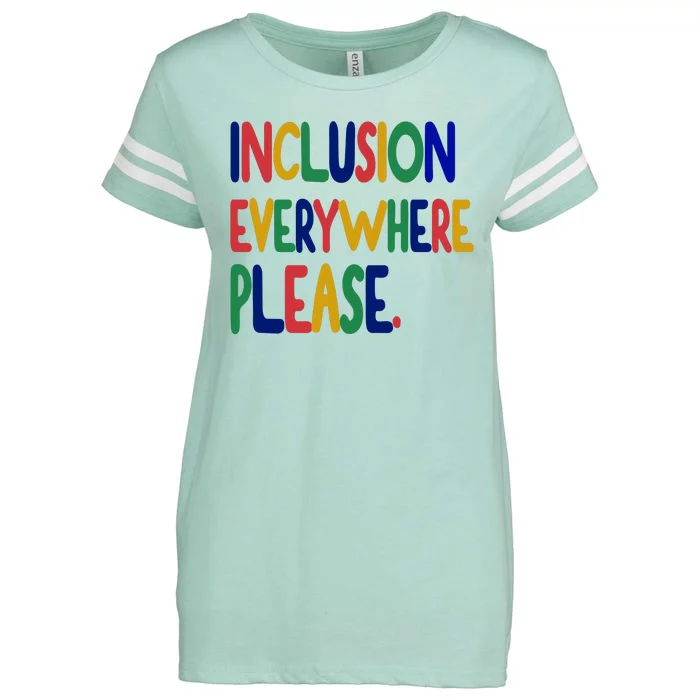 Inclusion Everywhere Please Enza Ladies Jersey Football T-Shirt