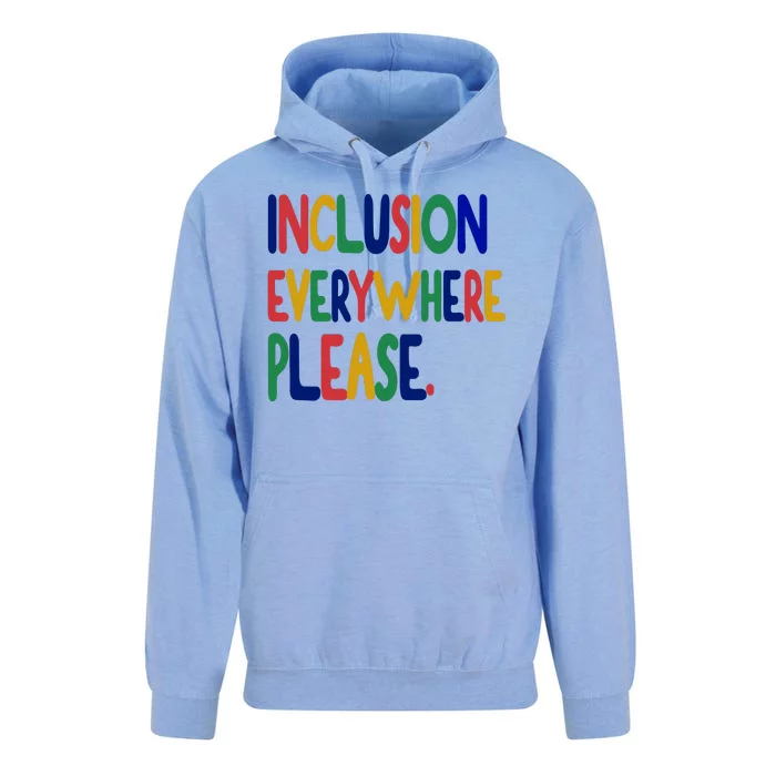 Inclusion Everywhere Please Unisex Surf Hoodie