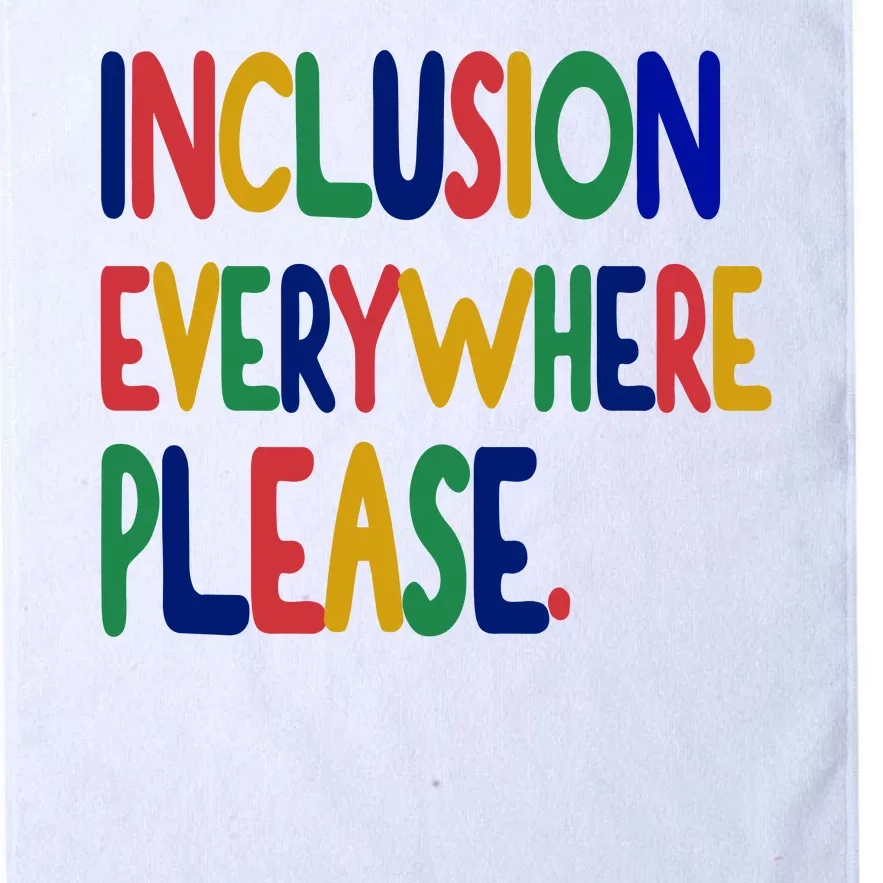 Inclusion Everywhere Please Platinum Collection Golf Towel