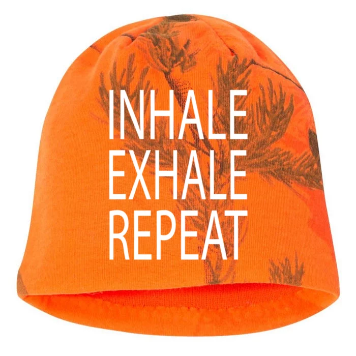 Inhale Exhale Repeat Yoga Cool Gift Kati - Camo Knit Beanie