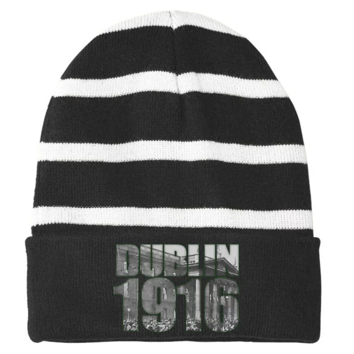 Ireland Easter Rising Dublin GPO 1916 Striped Beanie with Solid Band