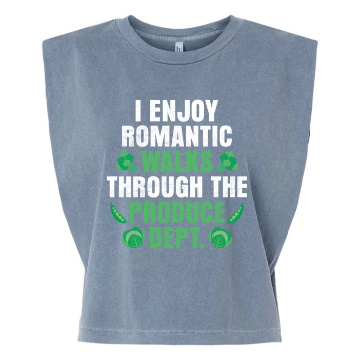 I Enjoy Rotic Walks Through The Produce Dept Veganism Gift Garment-Dyed Women's Muscle Tee