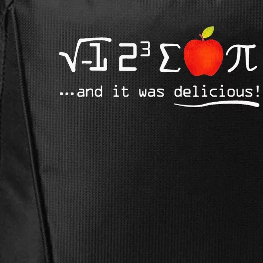 I Eight Sum Pi I Ate Some Pie And It Was Delicious Pi Day City Backpack