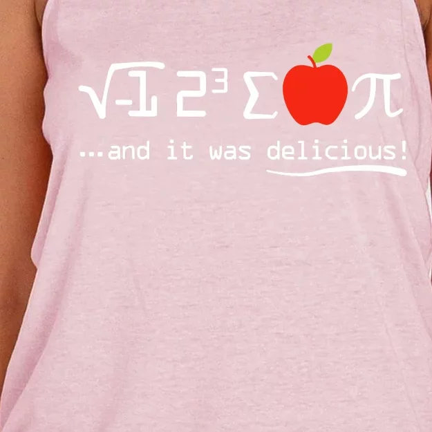 I Eight Sum Pi I Ate Some Pie And It Was Delicious Pi Day Women's Knotted Racerback Tank