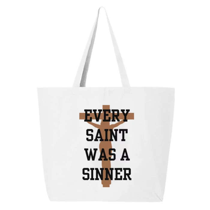 Inspirational Every Saint Was A Sinner 25L Jumbo Tote