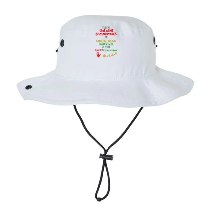 ItS Either True Crime Documentaries Or Christmas Movies Legacy Cool Fit Booney Bucket Hat