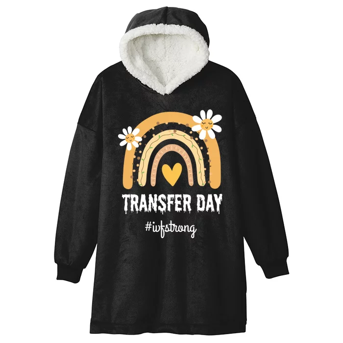 Ivf Embryos Transfer Day Pregnancy Infertility Hooded Wearable Blanket