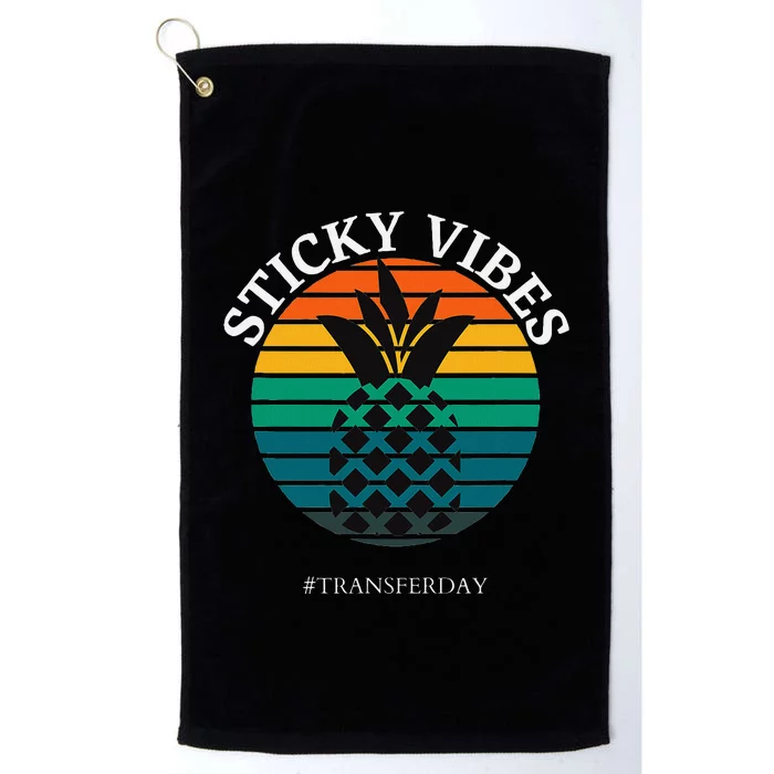 Ivf Embryo Transfer Day Pineapple Platinum Collection Golf Towel