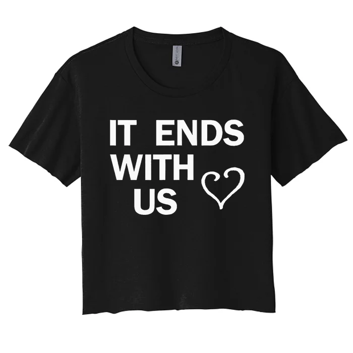 It Ends With Us Colleen Hoover Women's Crop Top Tee