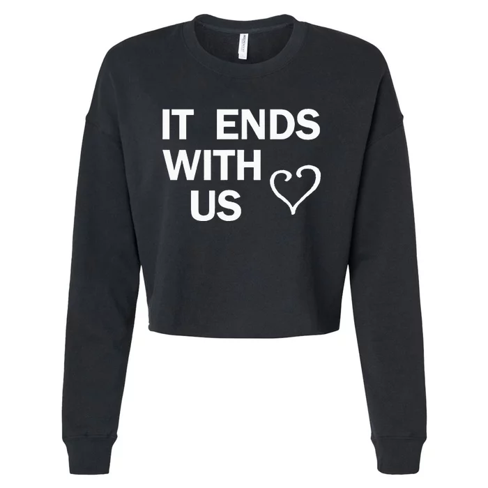 It Ends With Us Colleen Hoover Cropped Pullover Crew