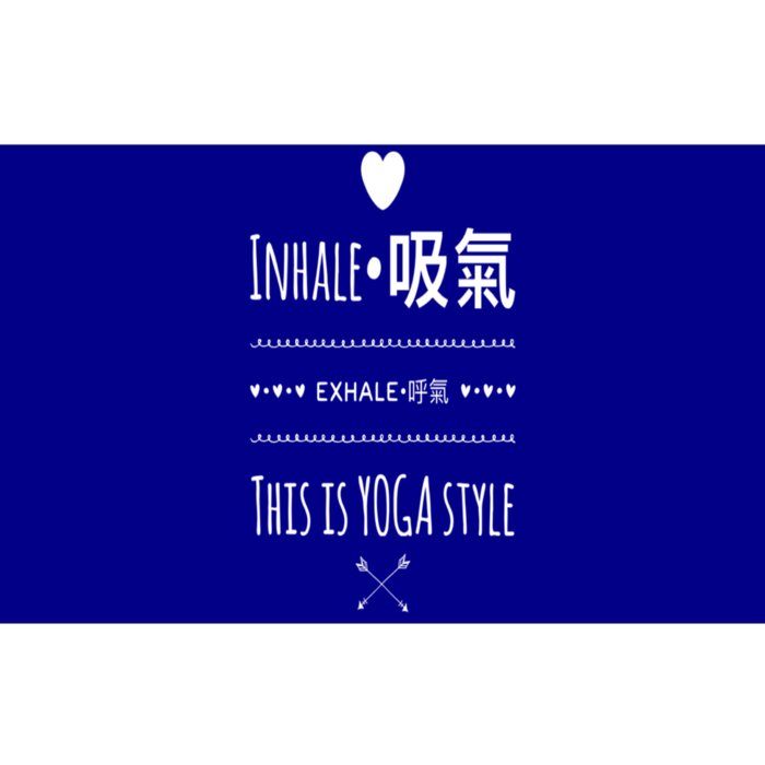 Inhale Exhale Yoga Tee Funny Gift Bumper Sticker