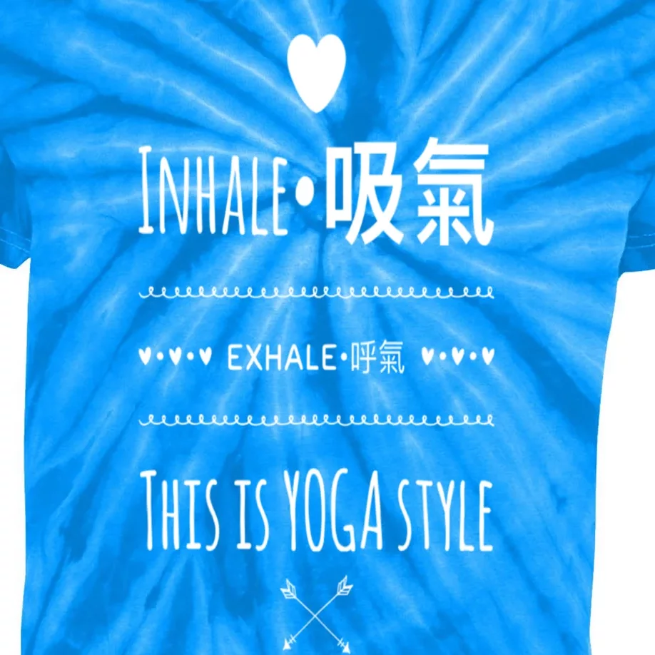 Inhale Exhale Yoga Tee Funny Gift Kids Tie-Dye T-Shirt