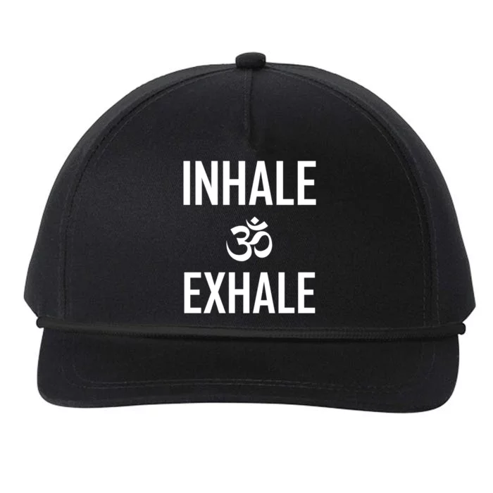 Inhale Exhale Yoga Ohm Meditation Gift Snapback Five-Panel Rope Hat