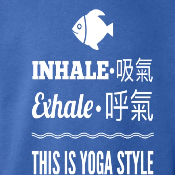 Inhale Exhale Yoga Tees Meaningful Gift Toddler Hoodie