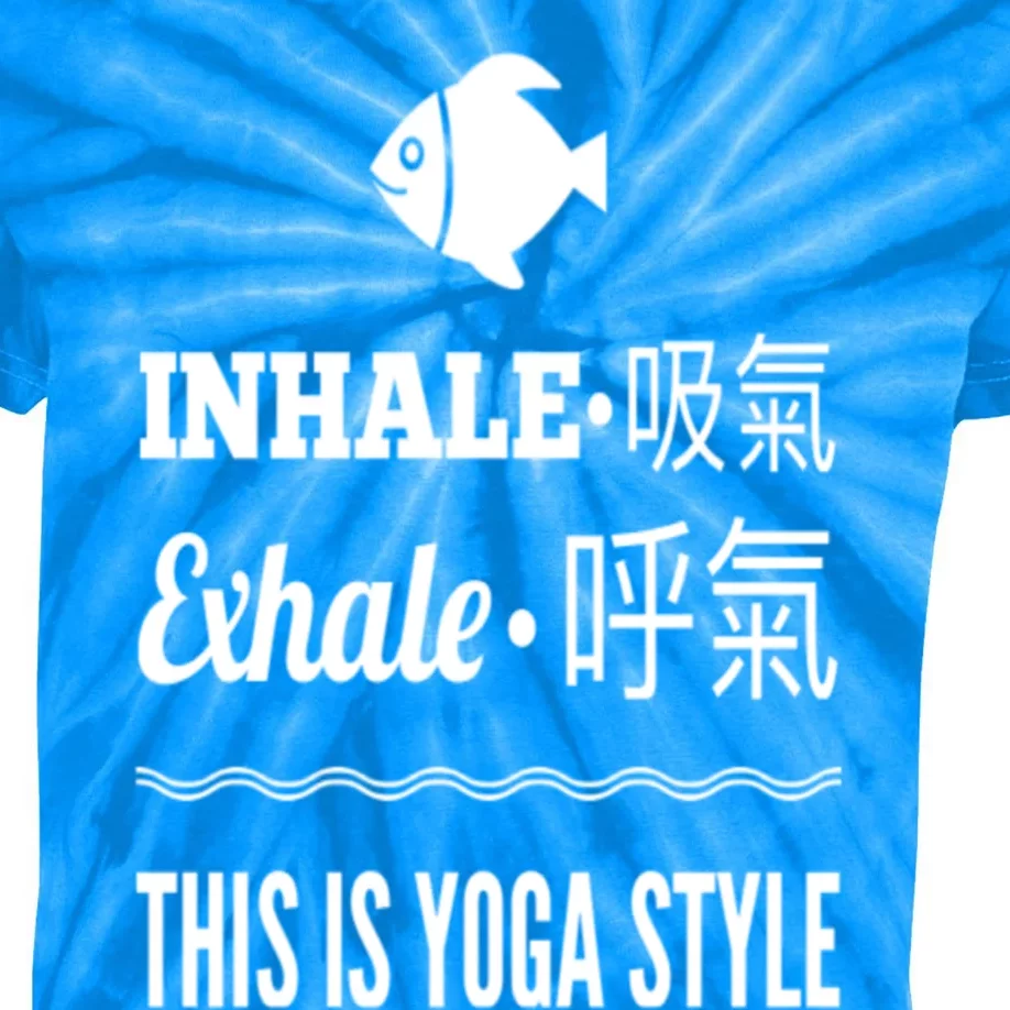 Inhale Exhale Yoga Tees Meaningful Gift Kids Tie-Dye T-Shirt