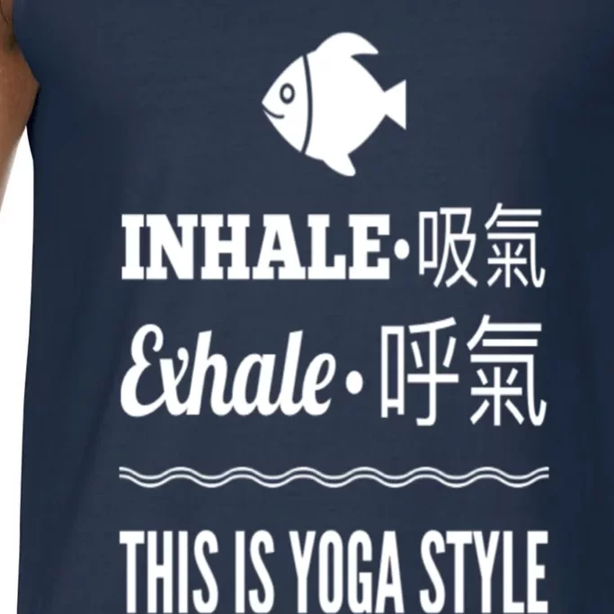 Inhale Exhale Yoga Tees Meaningful Gift Comfort Colors® Tank Top