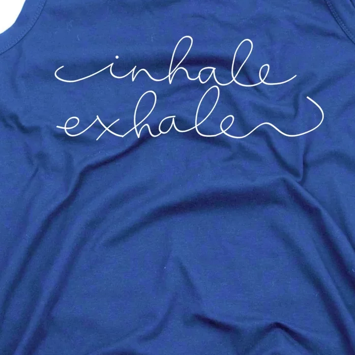 Inhale Exhale Yoga Instructor Yoga Teacher Meaningful Gift Tank Top