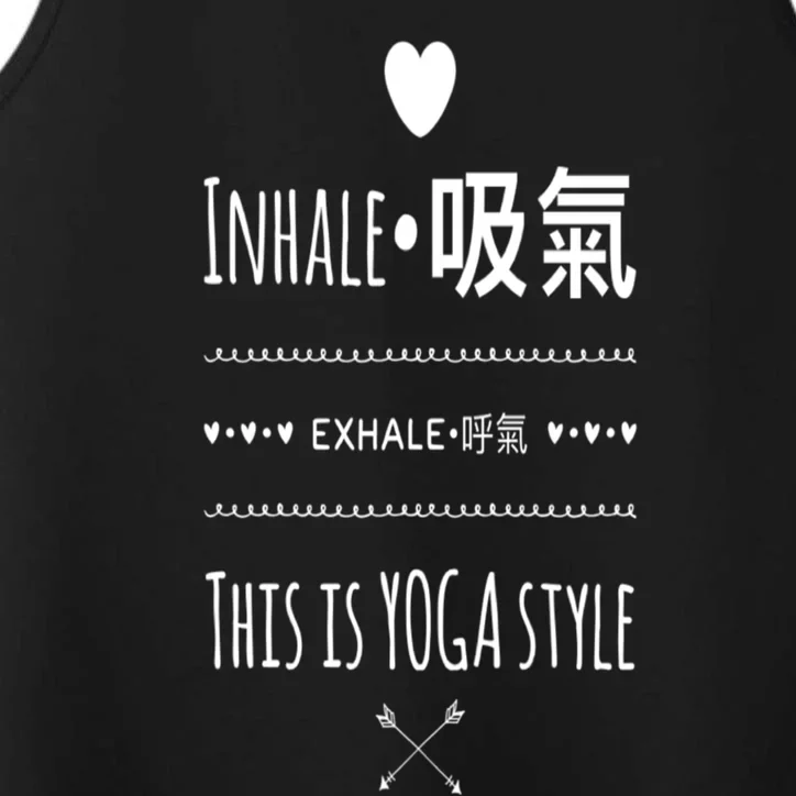 Inhale Exhale Yoga Tee Great Gift Performance Tank