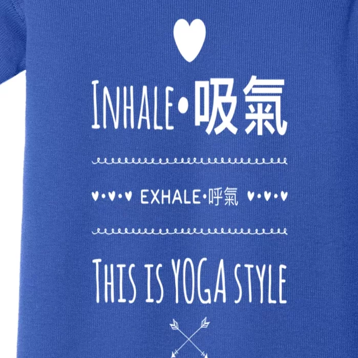 Inhale Exhale Yoga Tee Great Gift Baby Bodysuit