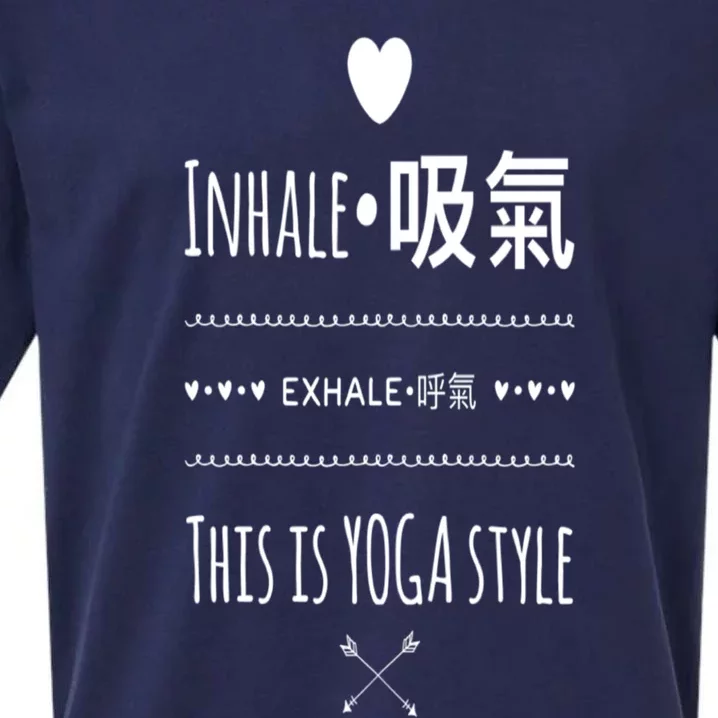 Inhale Exhale Yoga Tee Great Gift Sueded Cloud Jersey T-Shirt