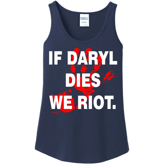 If Daryl Dies We Riot Ladies Essential Tank