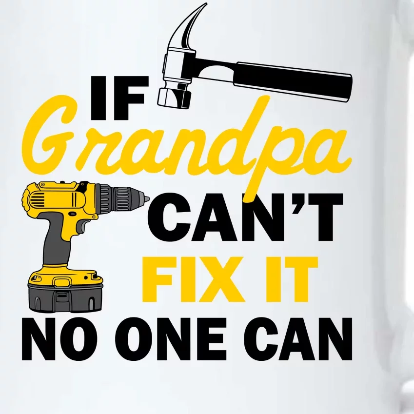 If Grandpa Can't Fix It No One Can Black Color Changing Mug