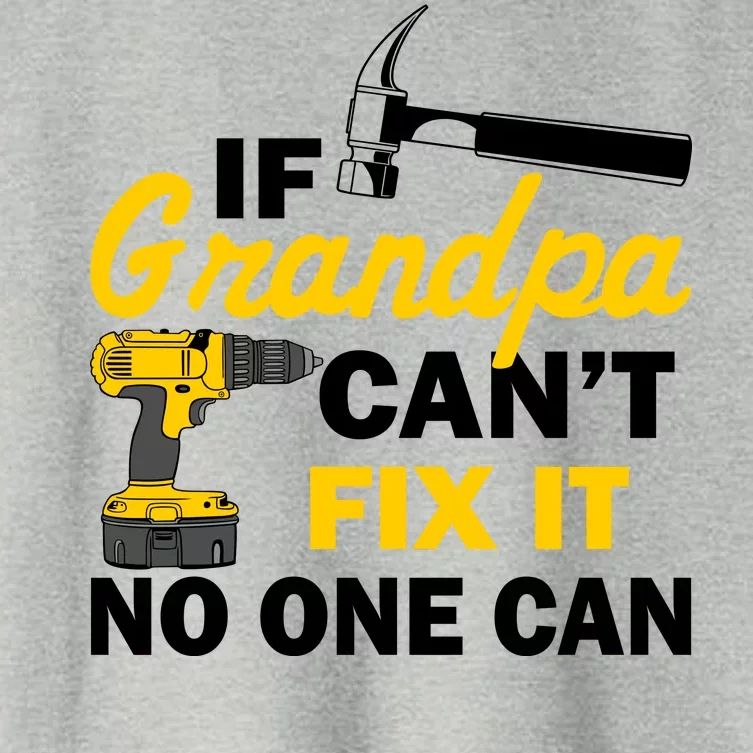 If Grandpa Can't Fix It No One Can Women's Crop Top Tee