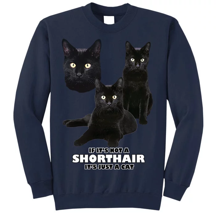 If It's Not a Shorthair It's Just A Cat Tall Sweatshirt