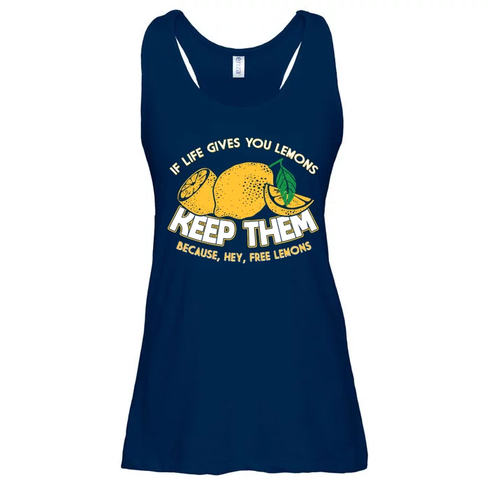 If Life Gives You Lemons Keep Them Ladies Essential Flowy Tank