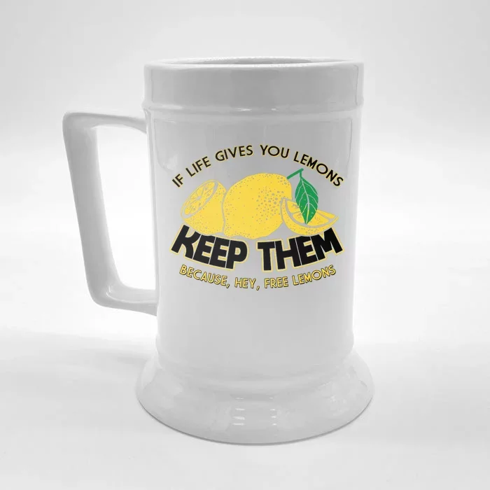 If Life Gives You Lemons Keep Them Front & Back Beer Stein