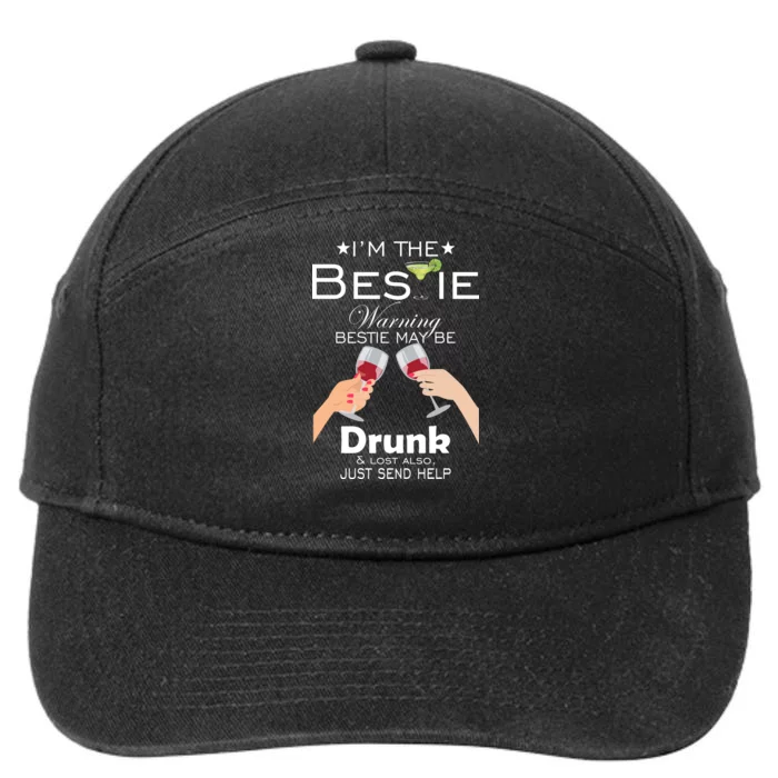 If Lost Or Drunk Please Return To Bestie 7-Panel Snapback Hat