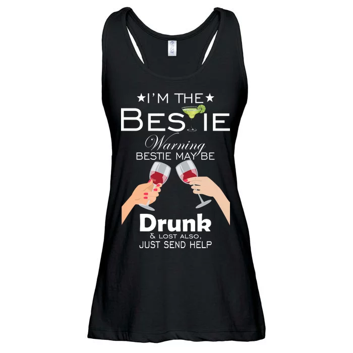 If Lost Or Drunk Please Return To Bestie Ladies Essential Flowy Tank