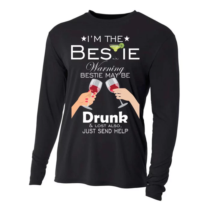 If Lost Or Drunk Please Return To Bestie Cooling Performance Long Sleeve Crew