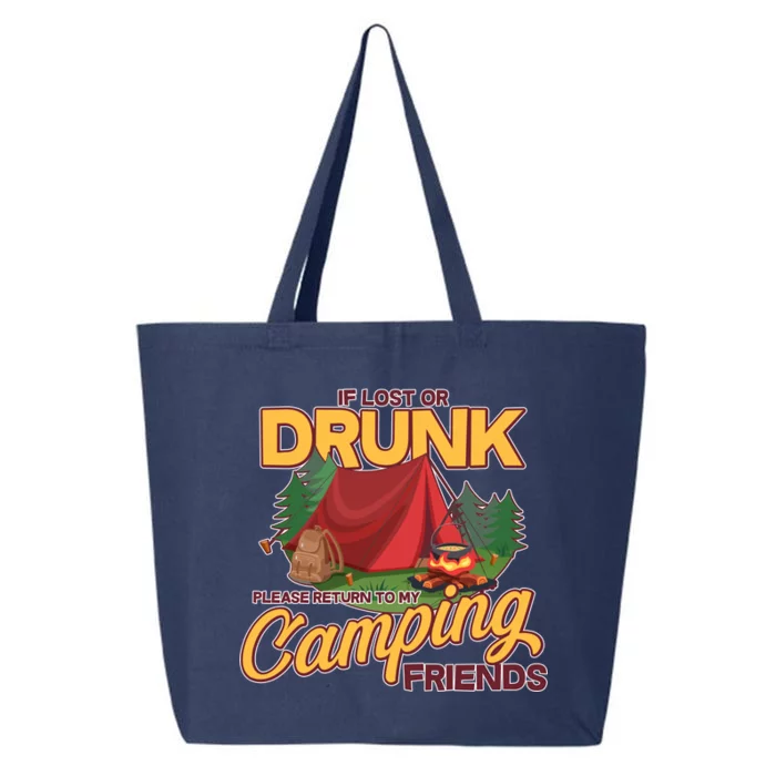 If Lost Or Drunk Return To My Camping Friends 25L Jumbo Tote