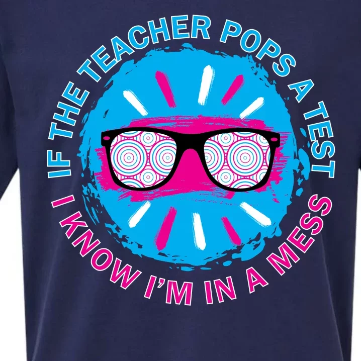 If The Teacher Pops A Test I Know I'm In A Mess Sueded Cloud Jersey T-Shirt