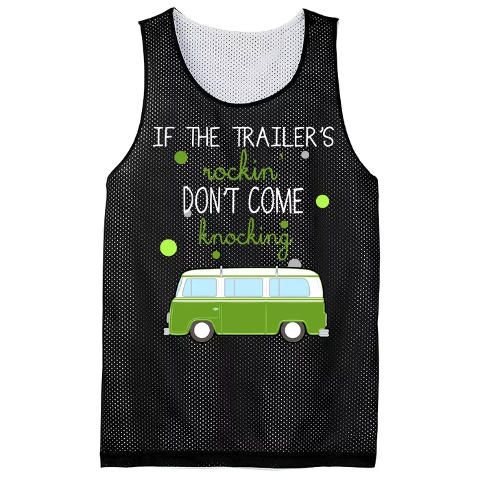 If The Trailers Rockin Don't Come Knockin Mesh Reversible Basketball Jersey Tank