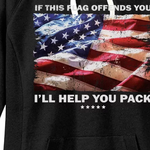 If This Flag Offends You I'll Help You Pack Women's Fleece Hoodie