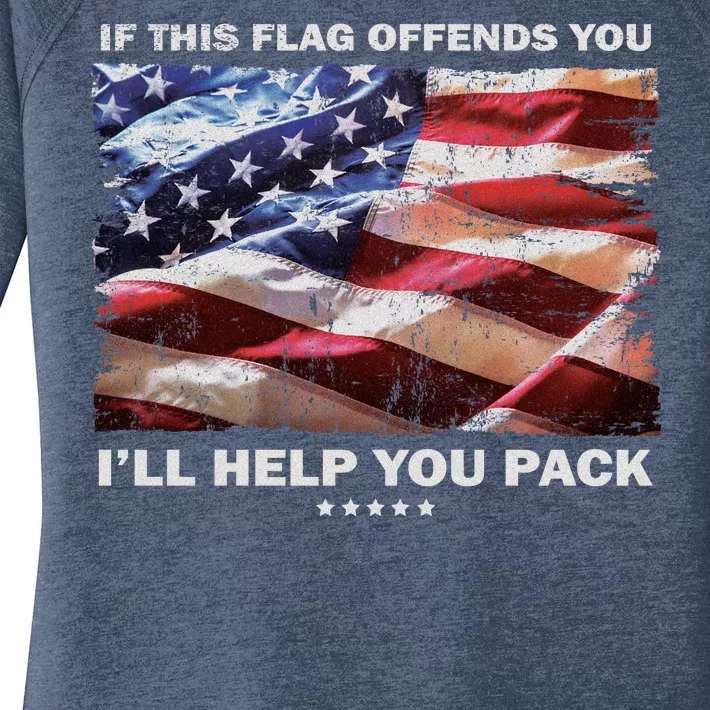 If This Flag Offends You I'll Help You Pack Women's Perfect Tri Tunic Long Sleeve Shirt