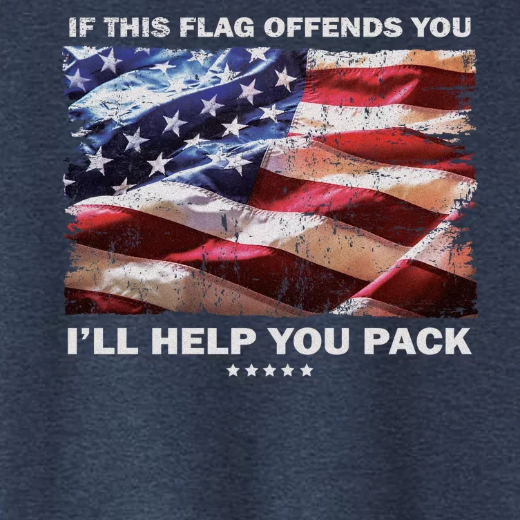 If This Flag Offends You I'll Help You Pack Women's Crop Top Tee